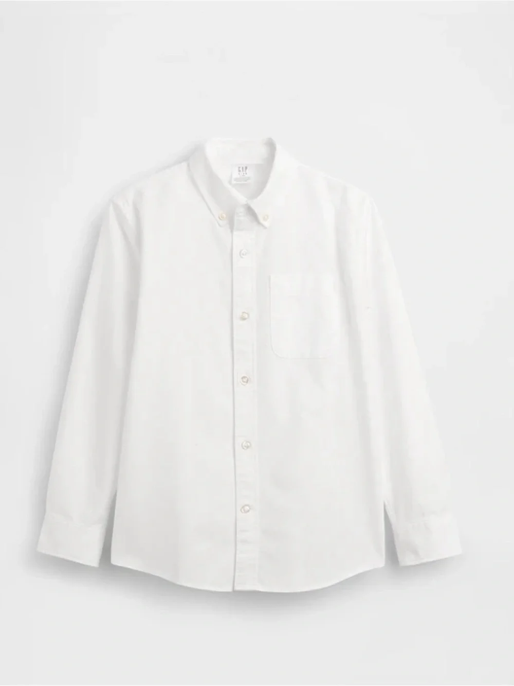 GAP White Button-Down Shirt with Chest Pocket